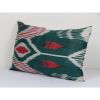 Uzbekistan Ikat Lumbar Pillow Cover Cushion, Handmade Decora | Pillows by Vintage Pillows Store