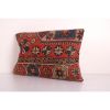 Muted Carpet Rug Pillow, Vintage Brick Red Pastel Ethnic Tur | Cushion in Pillows by Vintage Pillows Store