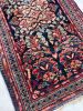 VELVET-SOFT Lamb Wool Vintage Sarouk | Botanical Beauty | Area Rug in Rugs by The Loom House. Item made of cotton with fiber