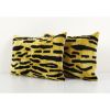 16" x 24" Handwoven Silk Ikat Velvet Pillow, Set Handloom | Cushion in Pillows by Vintage Pillows Store. Item made of cotton