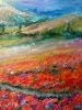 Flower Rows | Oil And Acrylic Painting in Paintings by Checa Art. Item made of canvas & synthetic