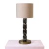 Valore Glass Table Lamp | Lamps by Home Blitz. Item made of cotton with metal works with contemporary style