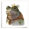 Toad King Watercolor Art Print, Storybook Animal Wall Art, Crowned Frog Painting | Prints in Paintings by The Ugly Cat Studio