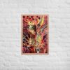 Framed Print - Phoenix - Fluid Abstract Red Gold Fire | Work by Eman's Gallery