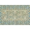 Vintage Faded Turkish Handmade Blue Wool Rug 4'7" X 7'7" | Area Rug in Rugs by Vintage Pillows Store. Item made of cotton with fiber