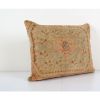 Vintage Turkish Oushak Rug Pillow Cover, Handmade Olivia Gre | Cushion in Pillows by Vintage Pillows Store