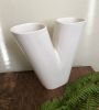 Ceramic Vase | Letter V | Vases & Vessels by Studio Patenaude