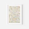 One Hundred and Fifty London Map Dots with Gold Leaf | Collage in Paintings by Amelia Coward