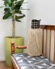 Cone Storage Bag Basket | Storage Basket in Storage by NEEPA HUT. Item made of wood with fiber