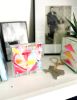 Acrylic Block Heart Painting: Loud Love (No. 3 of 10) | Mixed Media in Paintings by carrie song