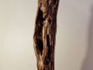 Driftwood Sculpture "Striated" with Marble Base | Sculptures by Sculptured By Nature  By John Walker. Item made of wood with marble works with minimalism style