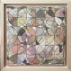 "Broken Window to the Past" 12x12 inch Geometric Abstract | Oil And Acrylic Painting in Paintings by Katie Willes. Item composed of wood and synthetic