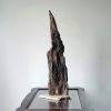 Tree Bark Driftwood Art Sculpture "Crusty Cusp" | Sculptures by Sculptured By Nature  By John Walker. Item made of wood works with minimalism style