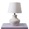 Krug Table Lamp | Lamps by Home Blitz. Item made of linen & ceramic