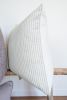 Purple & Cream Striped Wool Pillow 22x22 | Pillows by Vantage Design