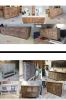 Model #1032 - Custom Barn Door | Furniture by Limitless Woodworking. Item made of maple wood works with mid century modern & contemporary style