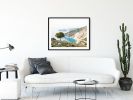 Kefalonia Greece photography, "Myrtos Tree" fine art print | Photography by PappasBland. Item composed of paper compatible with contemporary and coastal style