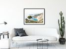 Kefalonia Greece photography, 'Myrtos Tree' fine art print | Photography by PappasBland. Item composed of paper compatible with contemporary and coastal style