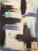 Between the Layers | Brown and Blue Abstract Canvas Print | Calming Wall Art | Prints in Paintings by Abby May