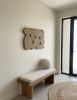 Beige Abstract 3D Art – Textured Relief Wall Sculpture in Irregular Organic Shape, Handmade Modern Artwork and Unique Gift for Home Décor | Wall Hangings by Vaiva Art Atelier