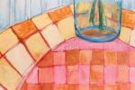 When Worries Cease | Oil And Acrylic Painting in Paintings by JoAnna Liston | Lily Field Studio. Item made of canvas works with boho & country & farmhouse style