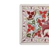 Suzani Tapestry With Deer Design, Animal Pictorial Cotton Su | Tablecloth in Linens & Bedding by Vintage Pillows Store