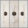 Plug in Modern Wall Sconce - Mid Century Wall Light - Black | Sconces by Retro Steam Works. Item made of brass compatible with mid century modern and modern style