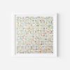 Nine Hundred Map Dots Collage With Gold Leaf | Paintings by Amelia Coward