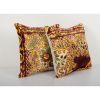 Set of Two Vintage Velvet Cushion Cover | Sham in Linens & Bedding by Vintage Pillows Store. Item made of cotton & fiber