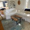 Ultra Clear Epoxy Resin Coffee Table | Tables by Ironscustomwood. Item composed of walnut and steel