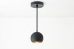 Black Pendant Light - Modern Chandelier - Model No. 9912 | Chandeliers by Peared Creation. Item made of brass