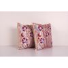 Pair Suzani Silk Cushion Cover from Uzbekistan, Set of Two E | Pillows by Vintage Pillows Store