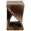 Haussmann® Original Wood Twist Stool 12 X 12 X 18 | Chairs by Haussmann®