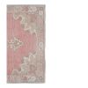Vintage Pale Turkish Oushak Carpet Rug 4'6'' x 8'1'' | Area Rug in Rugs by Vintage Pillows Store. Item made of cotton with fiber