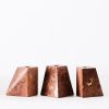 Pyramid Candle Holders Red | Work by District Loom