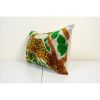 Ikat Velvet Pillow Cover, Tiger Silk Velvet Lumbar Pillow | Sham in Linens & Bedding by Vintage Pillows Store. Item made of cotton & fiber