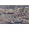 Vintage Village Pictorial Turkish Kars Rug 3'5'' X 5'2'' | Area Rug in Rugs by Vintage Pillows Store. Item composed of cotton and fiber