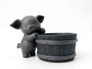 Piggy Planter | Plant Stand in Plants & Landscape by Kimi Craft Corner