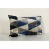 Geometric Ikat Velvet Lumbar Pillow, Hand Woven Diagonal | Sham in Linens & Bedding by Vintage Pillows Store. Item made of cotton with fiber