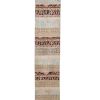Distressed Extra Long Hallway Oushak Runner Rug - Long Stair | Rugs by Vintage Pillows Store. Item composed of fabric