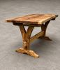 Rustic Book Matched Solid Wood Dining Table | Tables by Pelican State Woodworks
