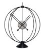 Atom 35 | Clock in Decorative Objects by MCLOCKS. Item composed of oak wood and steel