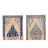 Front of Kitchen Sink Rug Hand Made Faded Mini Rug - a Pair | Small Rug in Rugs by Vintage Pillows Store. Item made of cotton with fiber