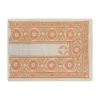 Vintage Neutral Tan Central Asian Suzani Textile, Embroidere | Tablecloth in Linens & Bedding by Vintage Pillows Store