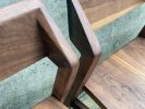 OSTERIA Modern Counter Stool with Cushion, Leather seat Stool, Barstool, USA made | Dining Chair in Chairs by Marco Bogazzi