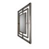 Art Deco Brushed Metal Mirror | Decorative Objects by Sand & Iron