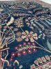 Coming Soon... DIVINE Midnight Indigo TREE OF LIFE | Seafoam | Area Rug in Rugs by The Loom House. Item made of fiber