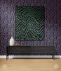 IVI - Abstract Jacquard Woven Blanket - Black Green | Linens & Bedding by Sean Martorana. Item made of cotton
