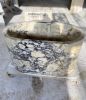 Handmade Calacatta Viola Marble Bathtub – Oval Freestanding Soaking Tub, Medium Size, Fully Customizable | Water Fixtures by AEGEAN MARBLE ARTISAN ATELIER