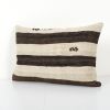 Vintage Kilim Pillowcase Throw Rug Pillow,  Striped Lumbar K | Cushion in Pillows by Vintage Pillows Store